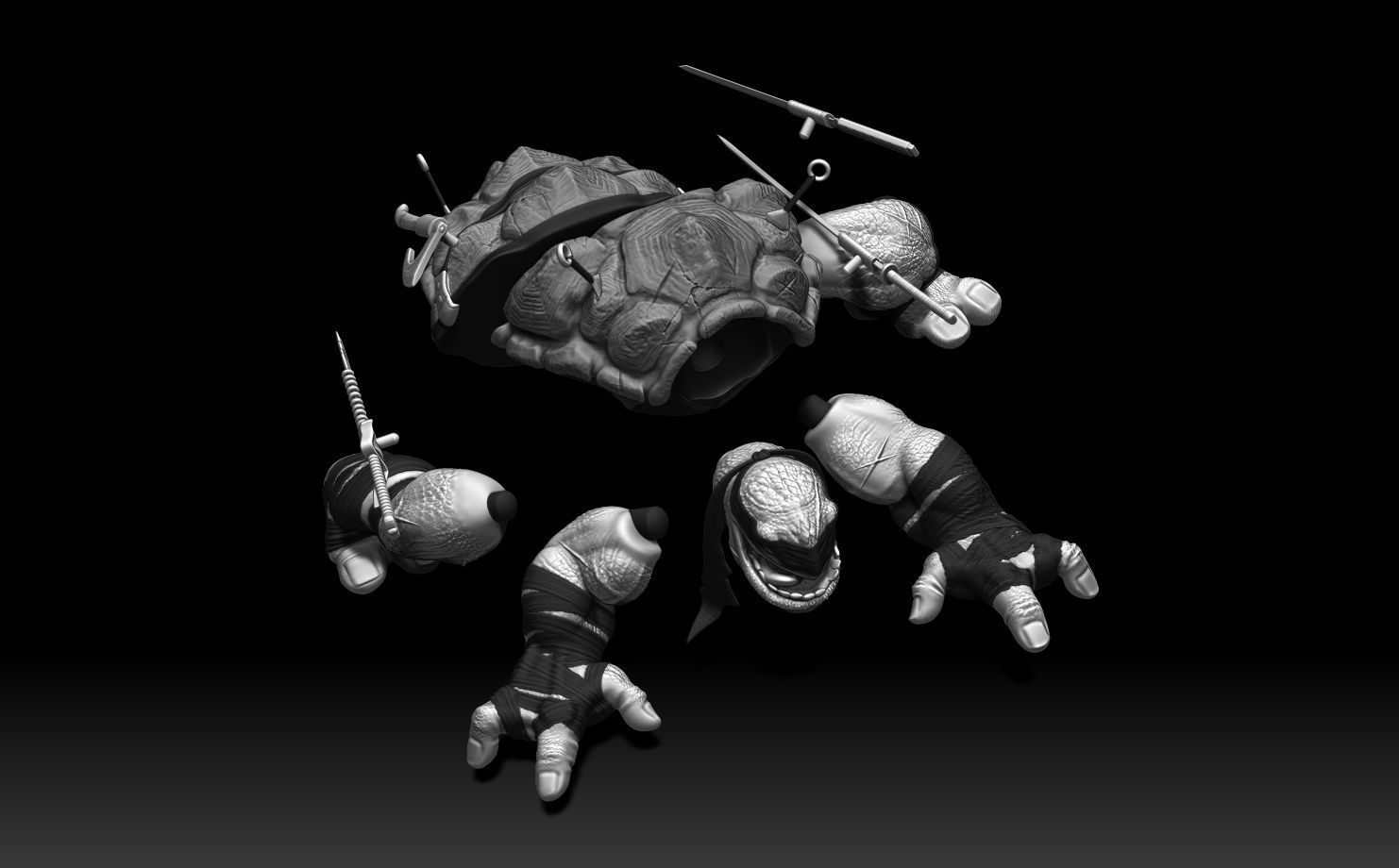 Tokka Foot Clan TMNT 3D print model_2