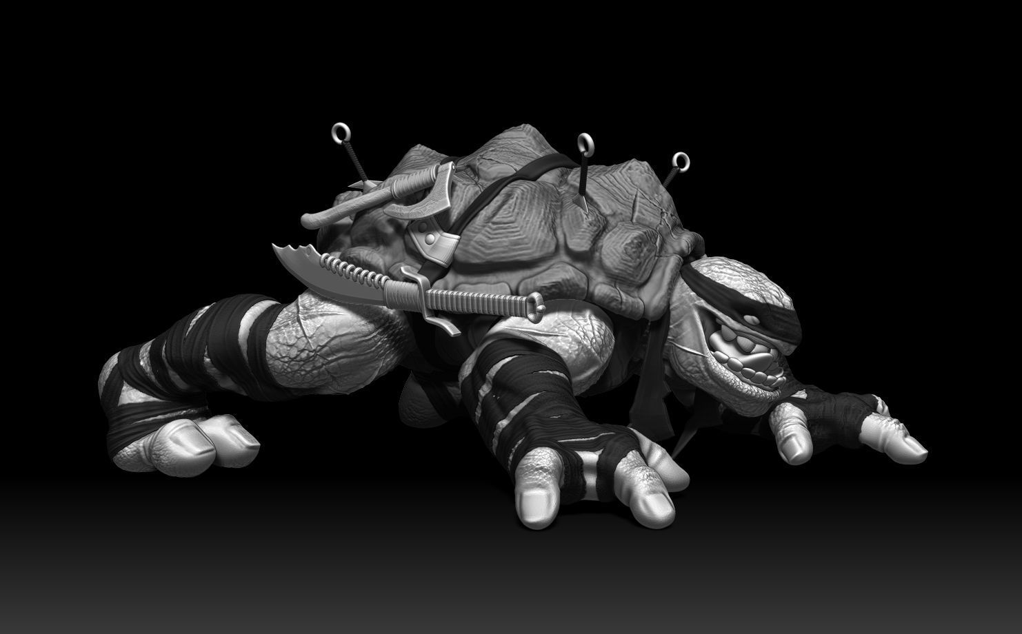 Tokka Foot Clan TMNT 3D print model_7