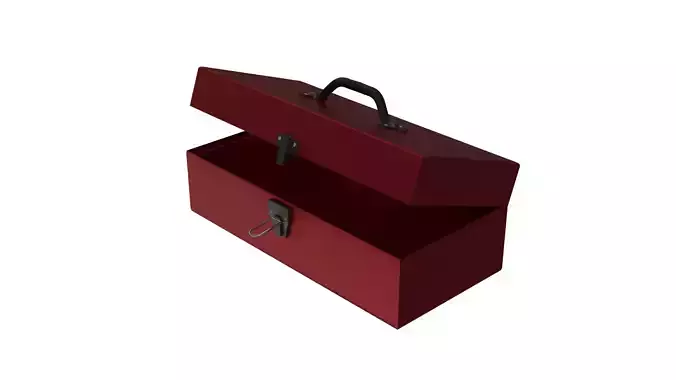 Low Poly openable Toolbox