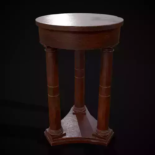 Elegant Wooden Three Leg End Table