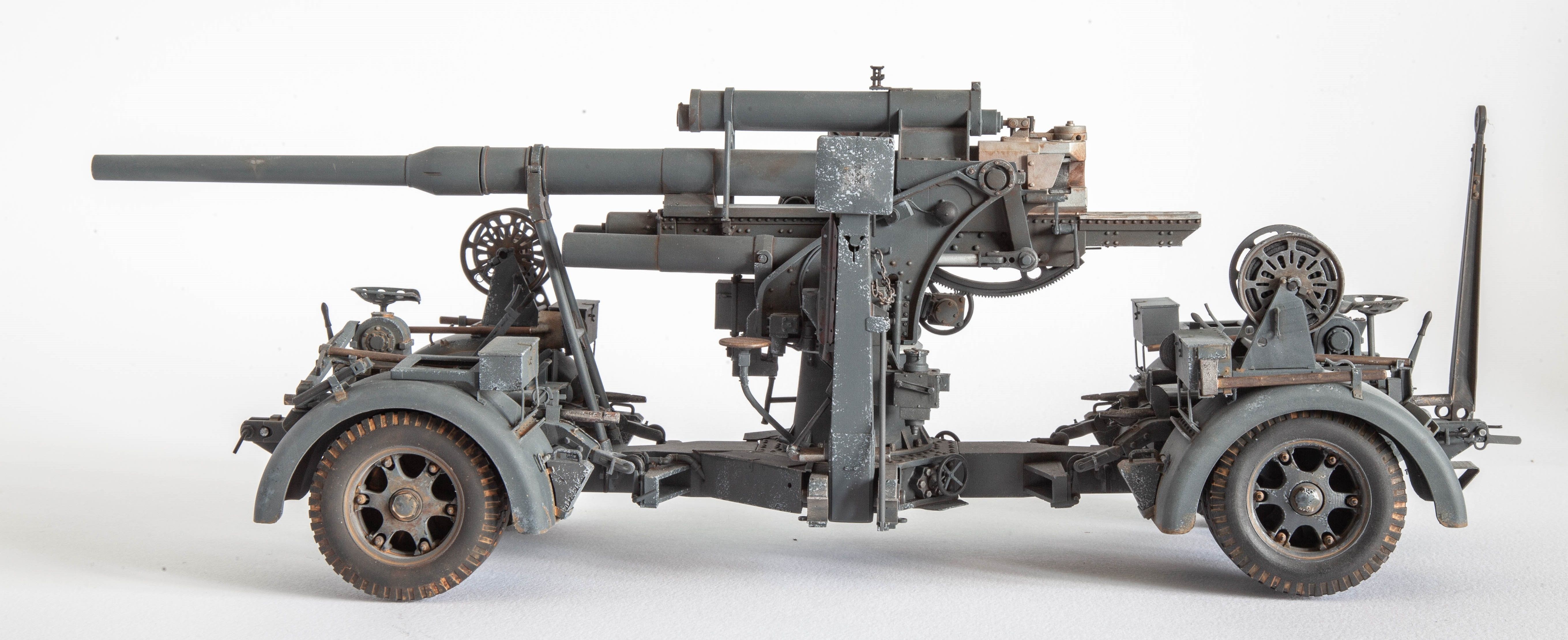 Flak 36 German anti-aircraft gun 3D print model  BASIC MODEL 3D print model_12