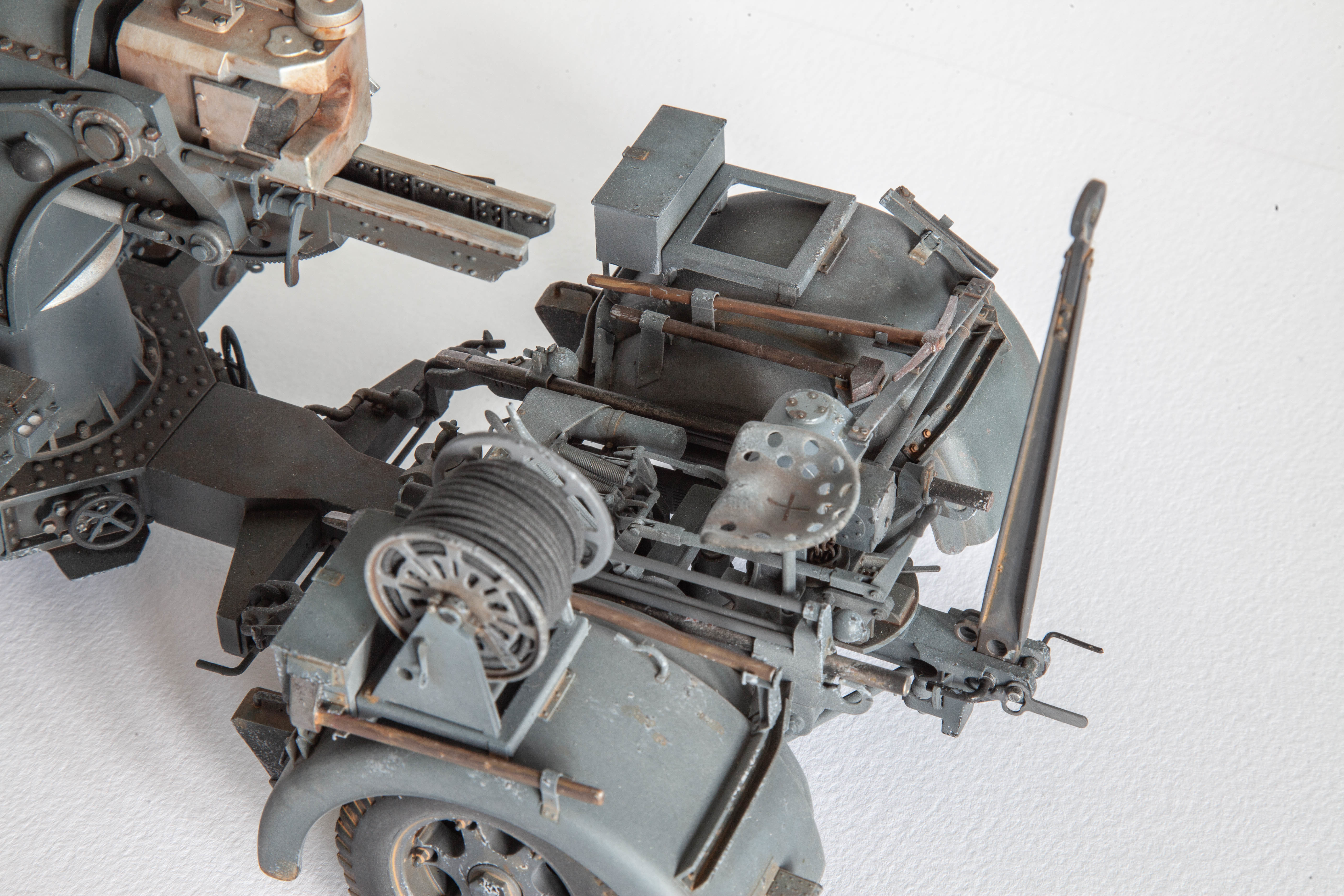 Flak 36 German anti-aircraft gun 3D print model  BASIC MODEL 3D print model_14