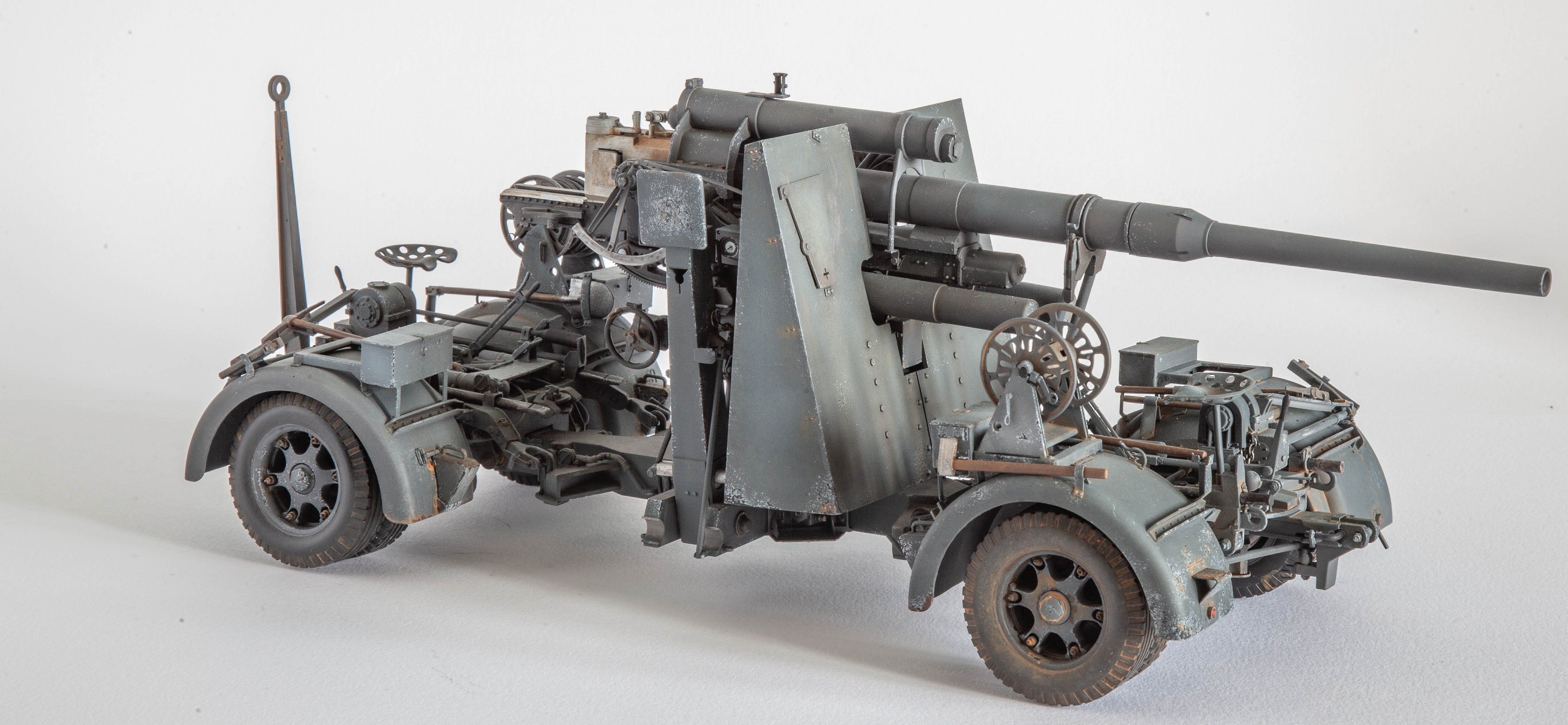Flak 36 German anti-aircraft gun 3D print model  BASIC MODEL 3D print model_17