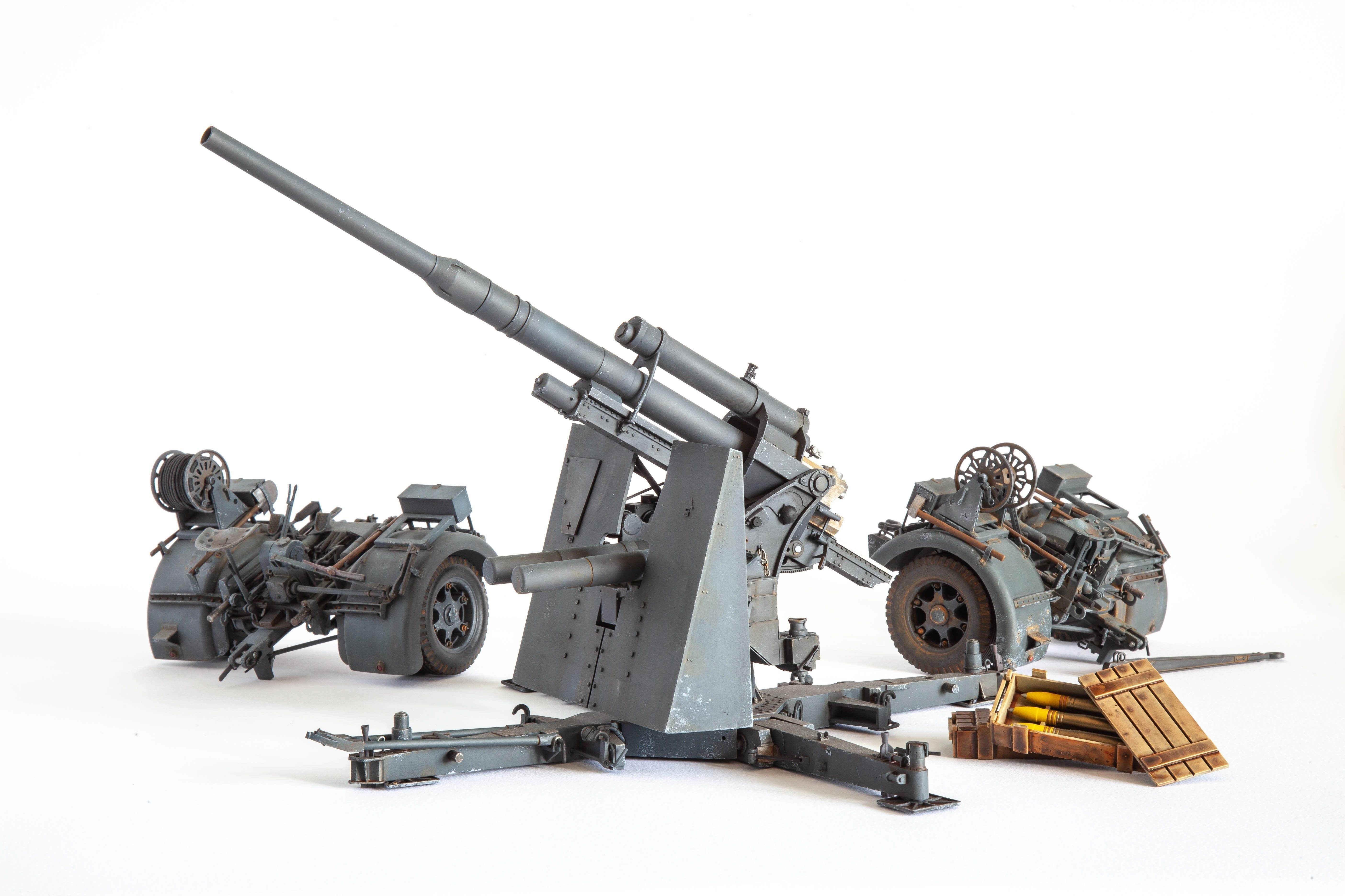Flak 36 German anti-aircraft gun 3D print model  BASIC MODEL 3D print model_2
