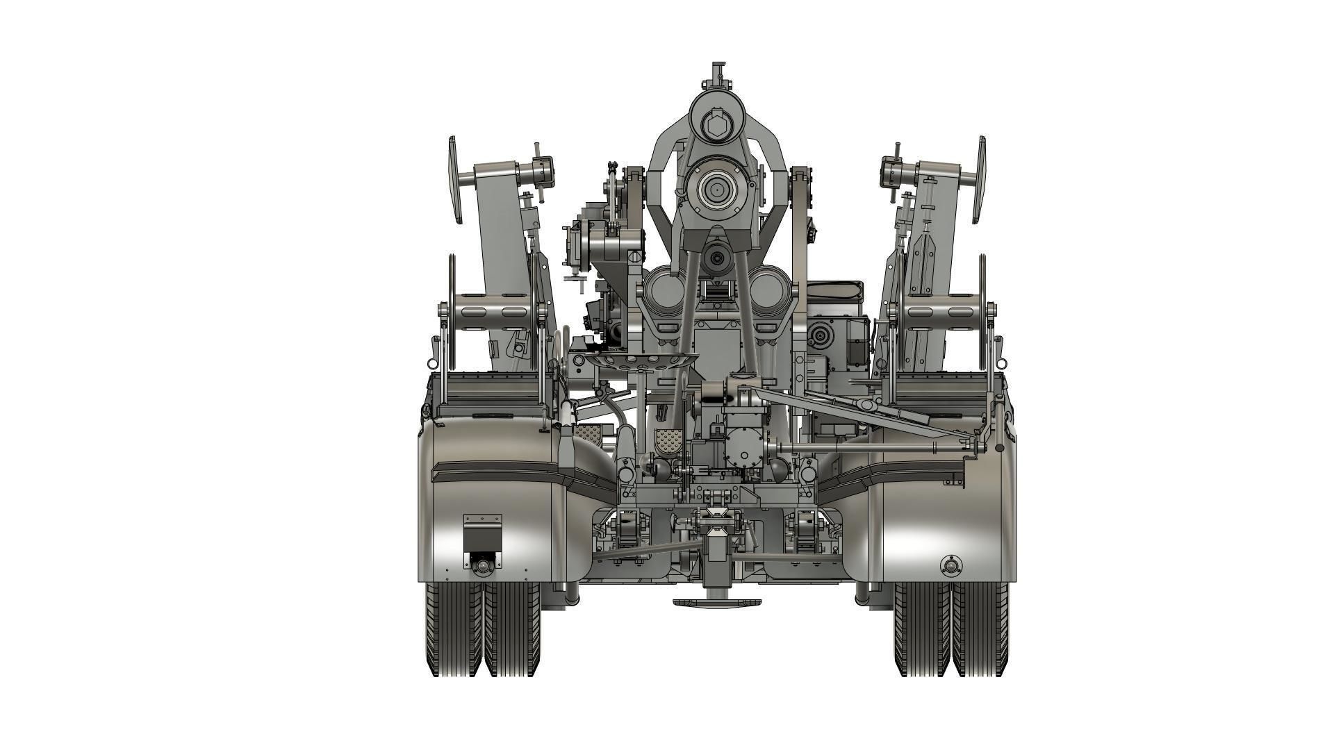Flak 36 German anti-aircraft gun 3D print model  BASIC MODEL 3D print model_29