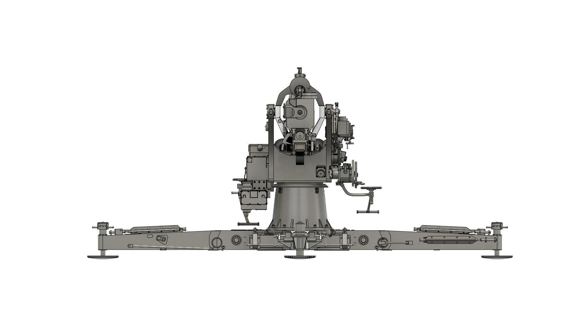 Flak 36 German anti-aircraft gun 3D print model  BASIC MODEL 3D print model_33