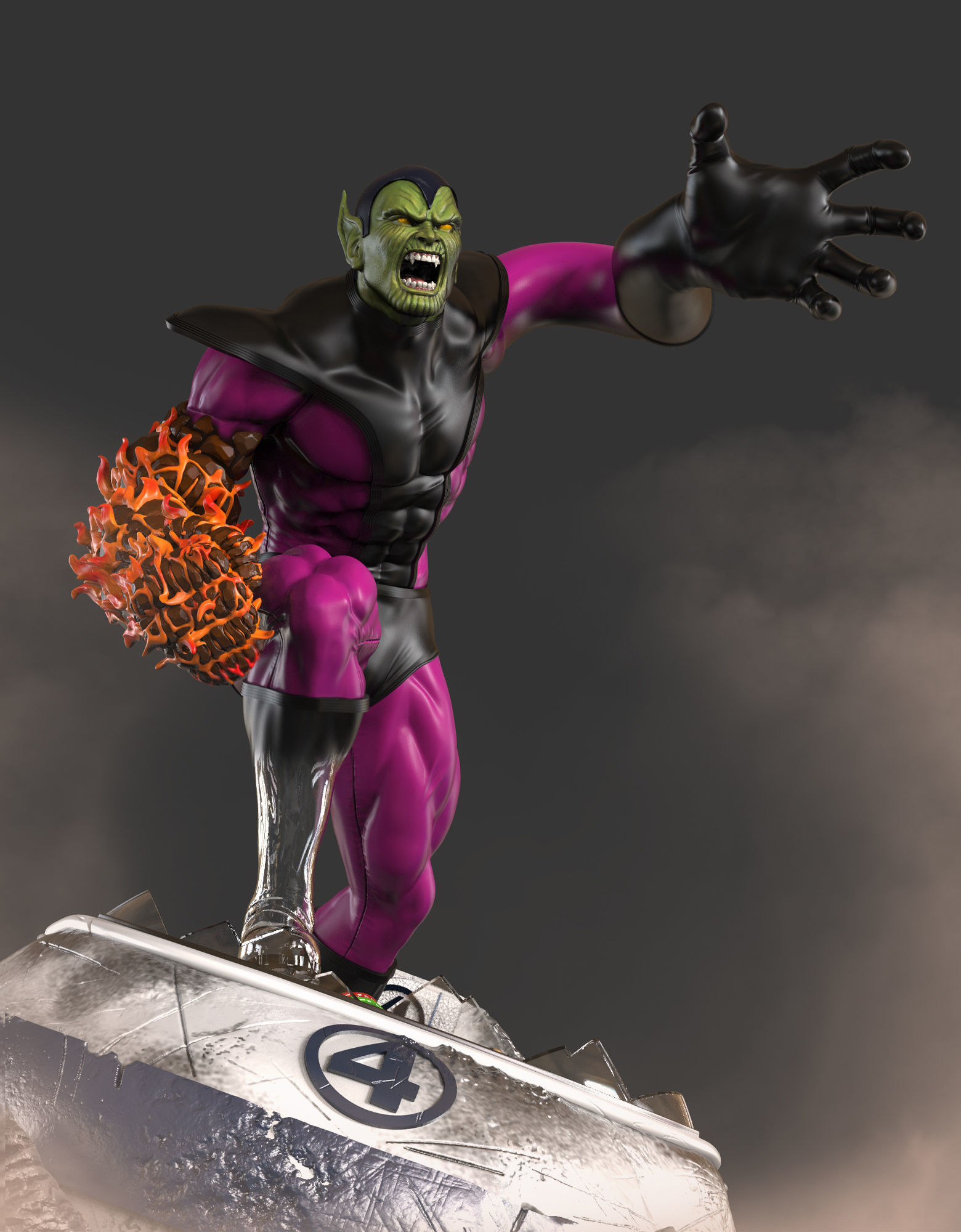 Super Skrull stl file 3D print model_1