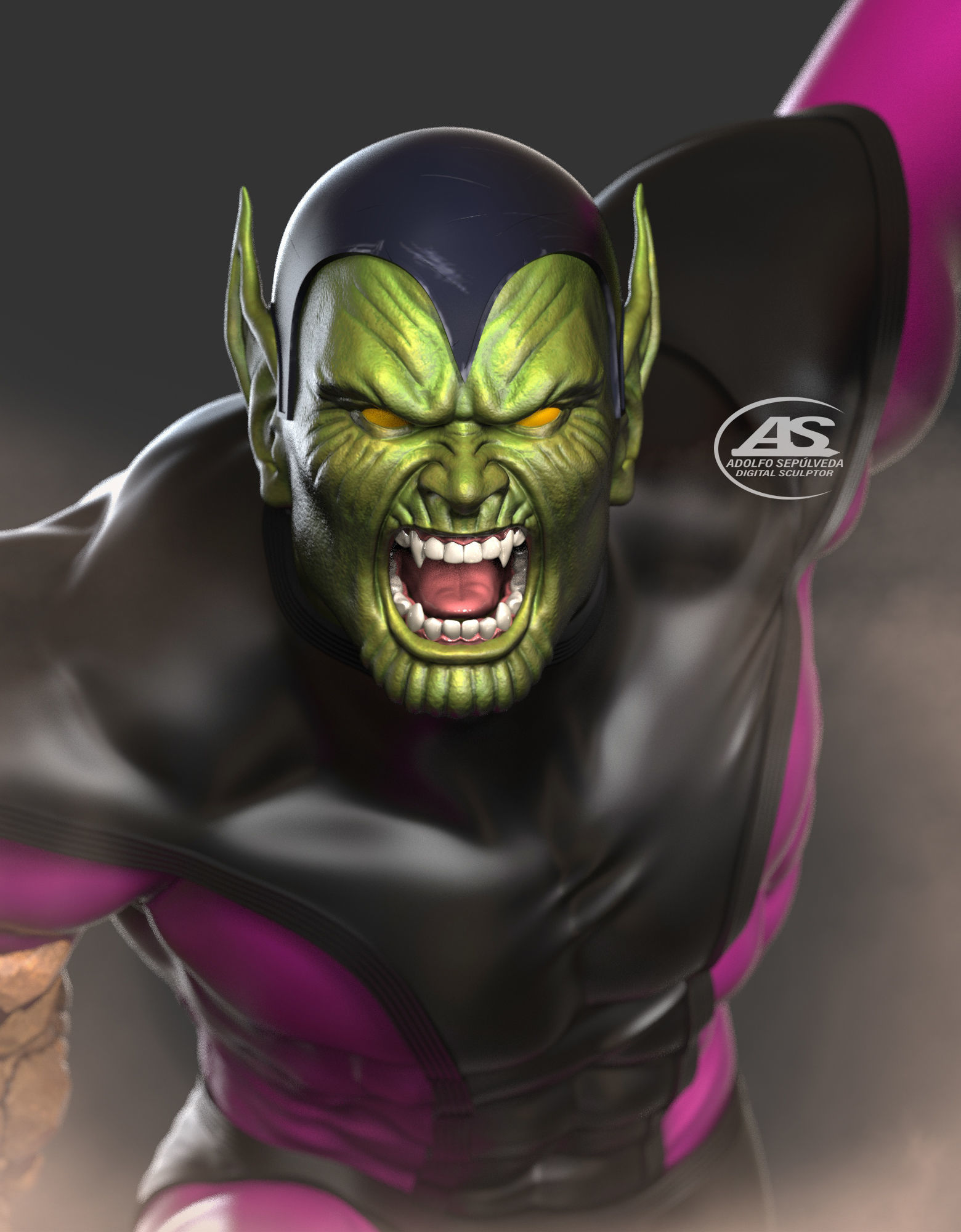 Super Skrull stl file 3D print model_25