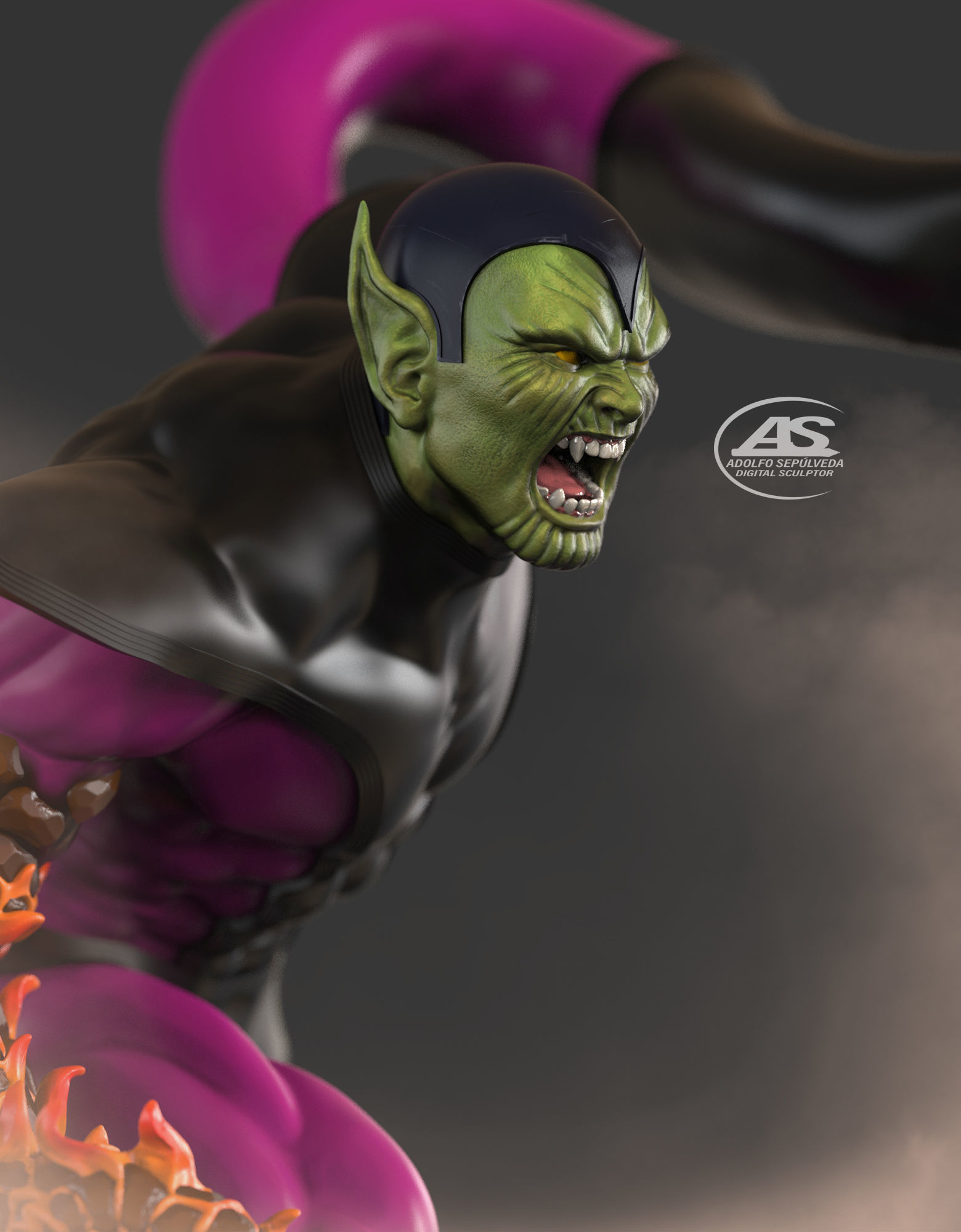 Super Skrull stl file 3D print model_6