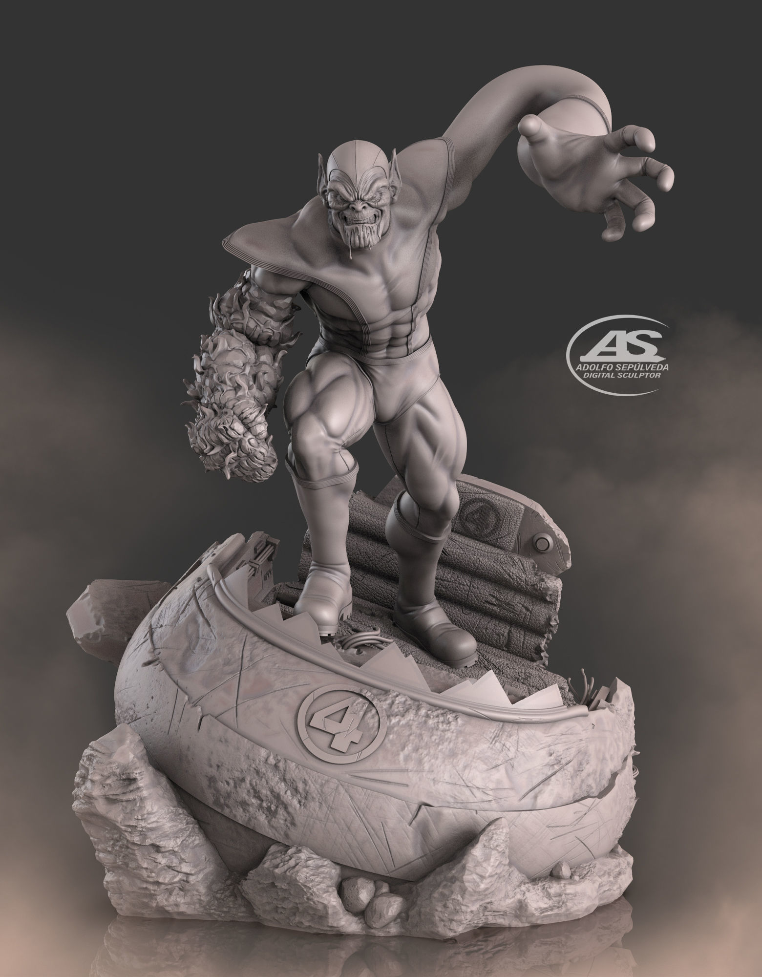 Super Skrull stl file 3D print model_20