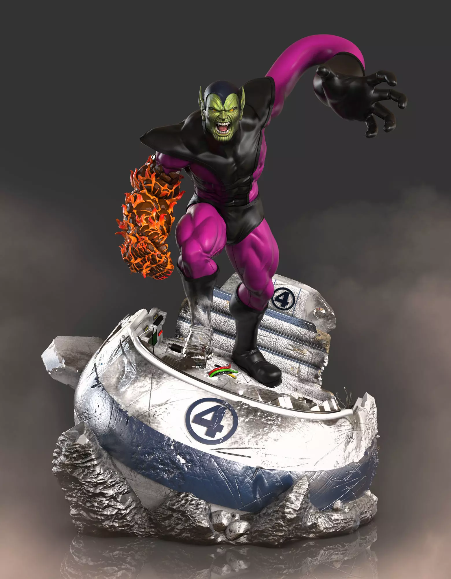 Super Skrull stl file 3D print model_0