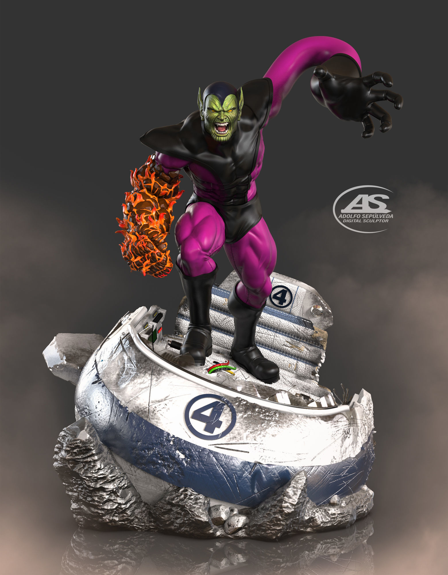 Super Skrull stl file 3D print model_24