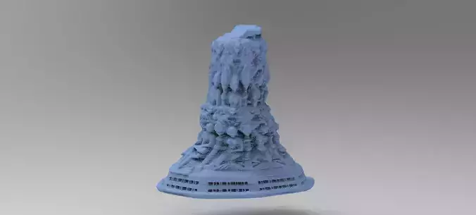 Dantes Underworld Ancient Stone Pillar 10  3D model