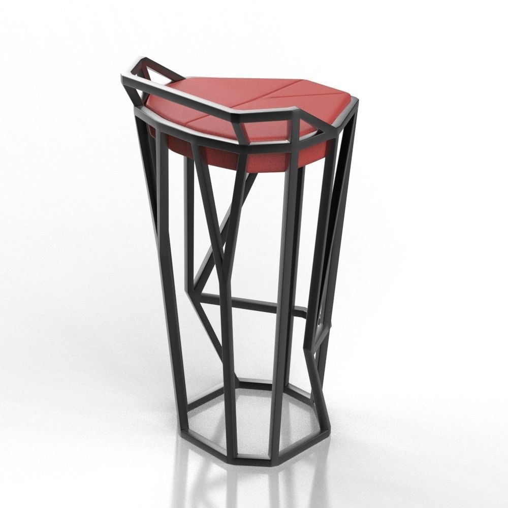 Bar chair octa 3D model_22