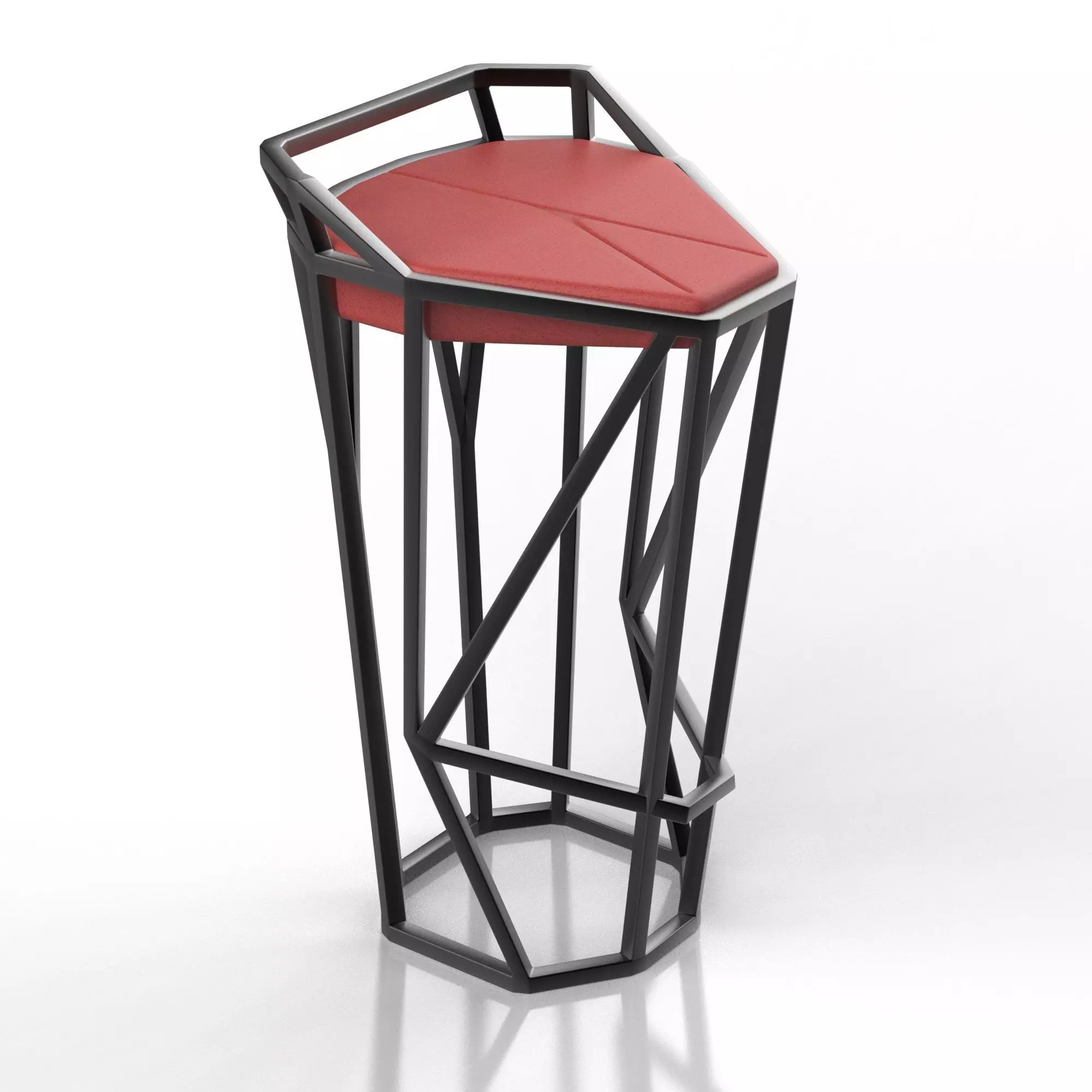 Bar chair octa 3D model_0