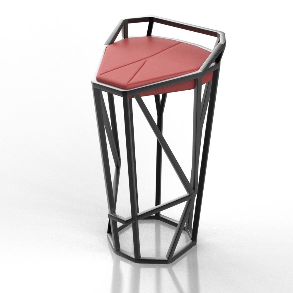 Bar chair octa 3D model_10