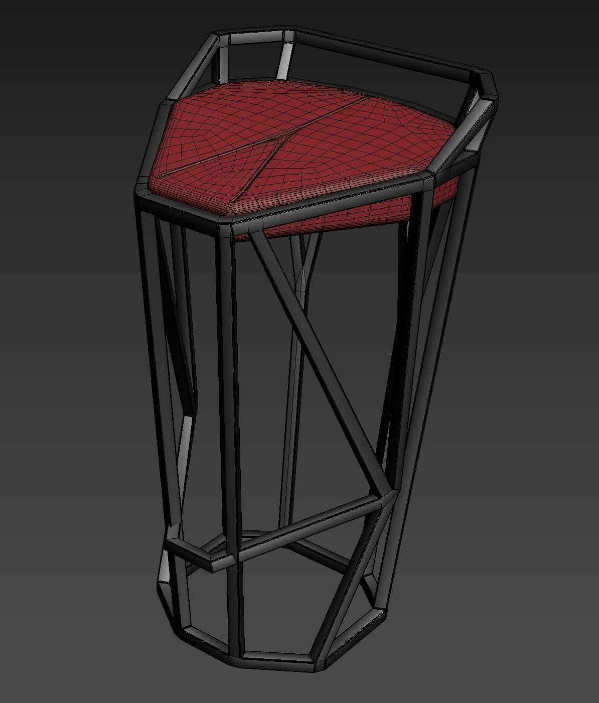 Bar chair octa 3D model_11
