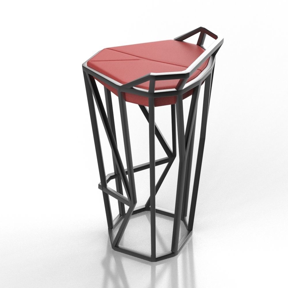 Bar chair octa 3D model_16