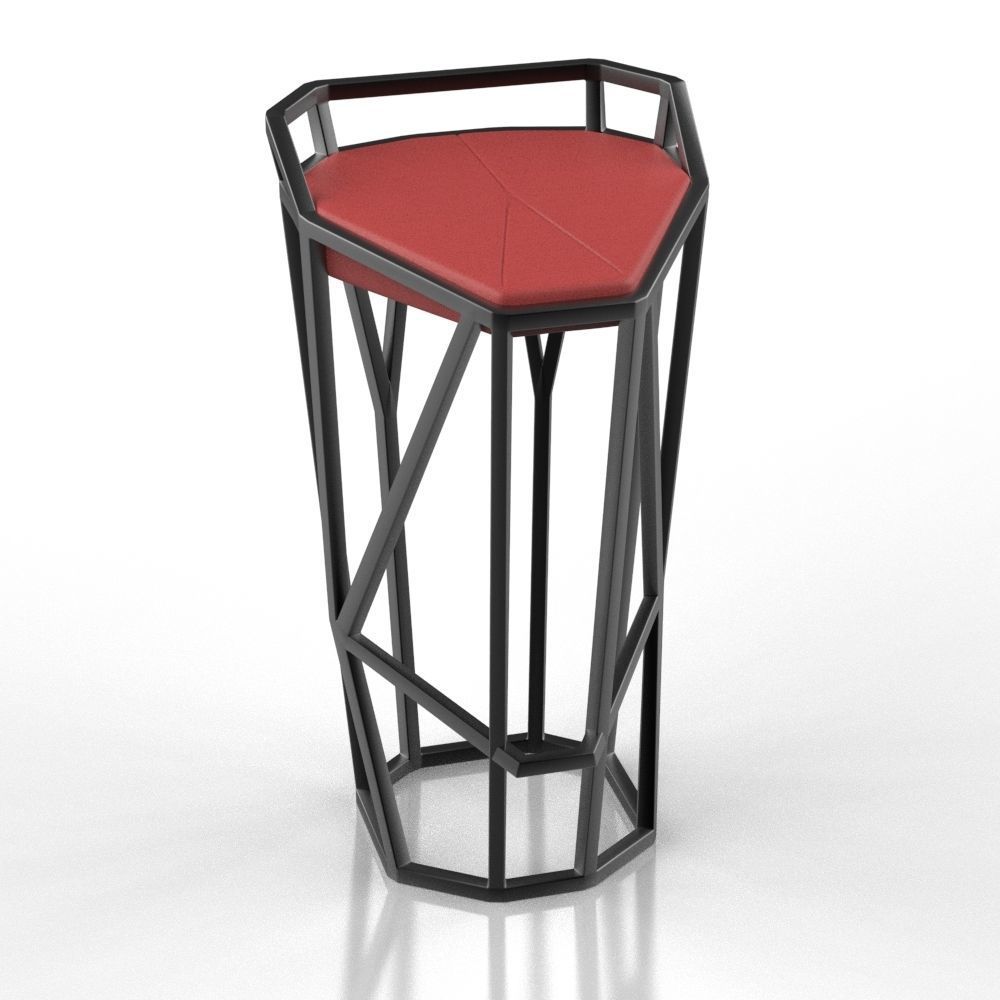 Bar chair octa 3D model_4