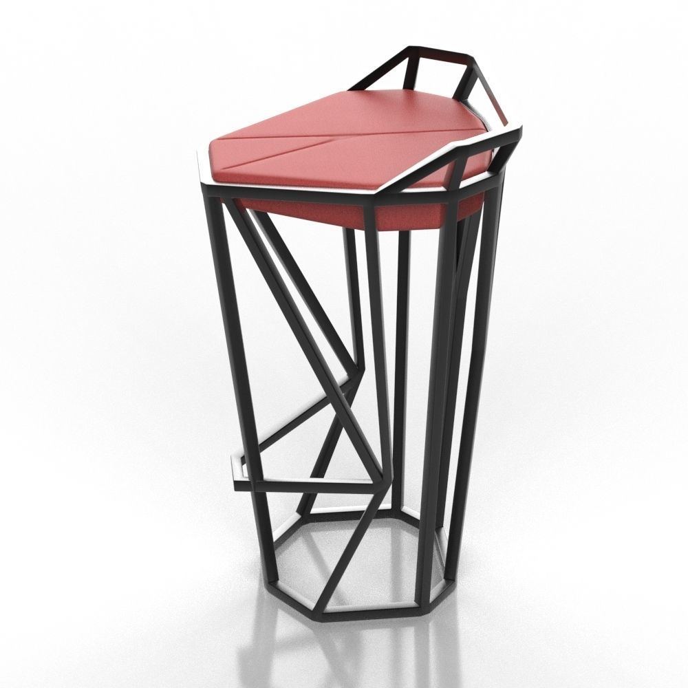 Bar chair octa 3D model_14