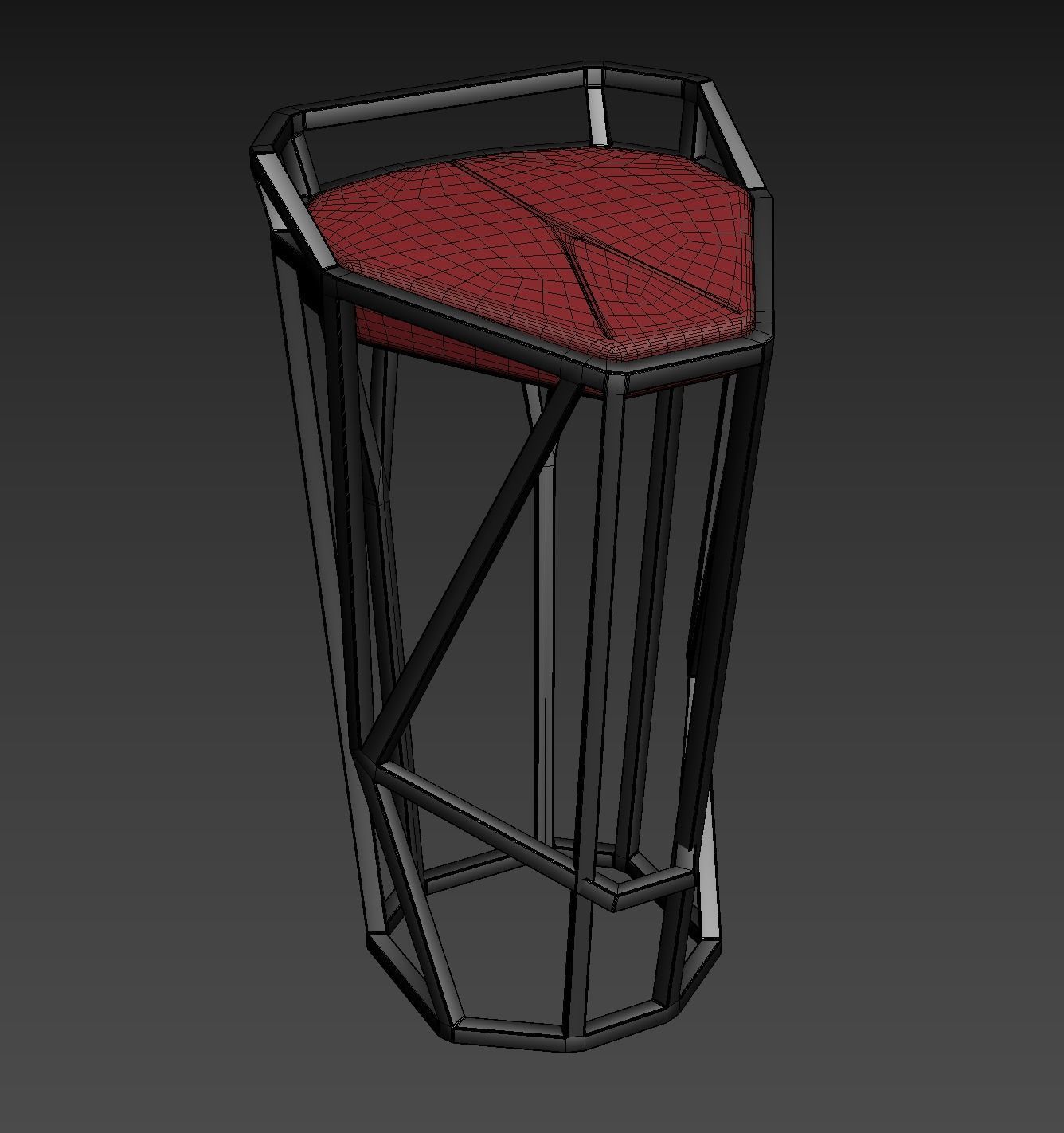 Bar chair octa 3D model_3