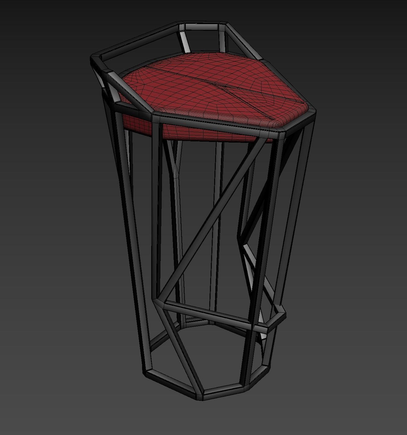 Bar chair octa 3D model_1