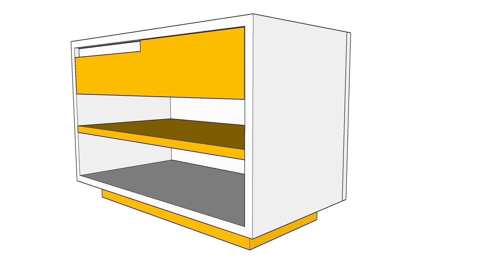 Nightstands bookcase Free 3D model_4