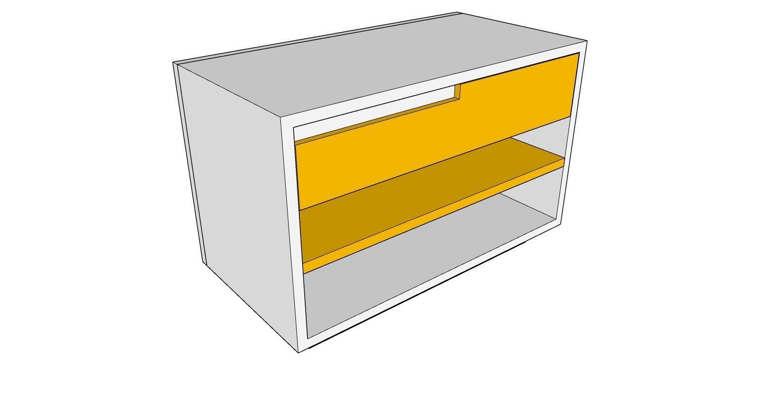 Nightstands bookcase Free 3D model_2