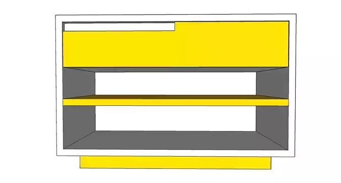 Nightstands bookcase Free 3D model