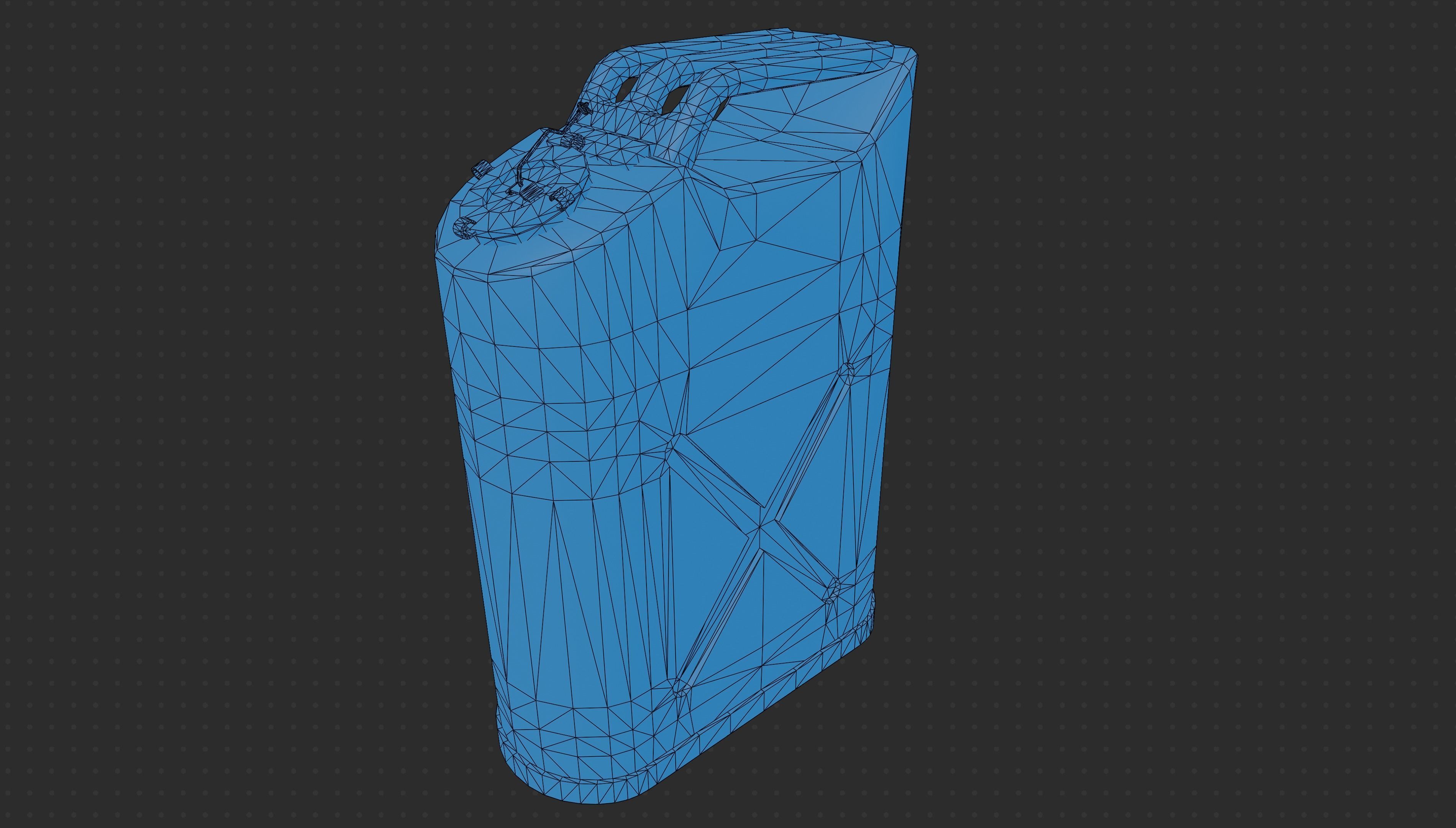 Gameready PBR Jerrycan Low-poly 3D model_8