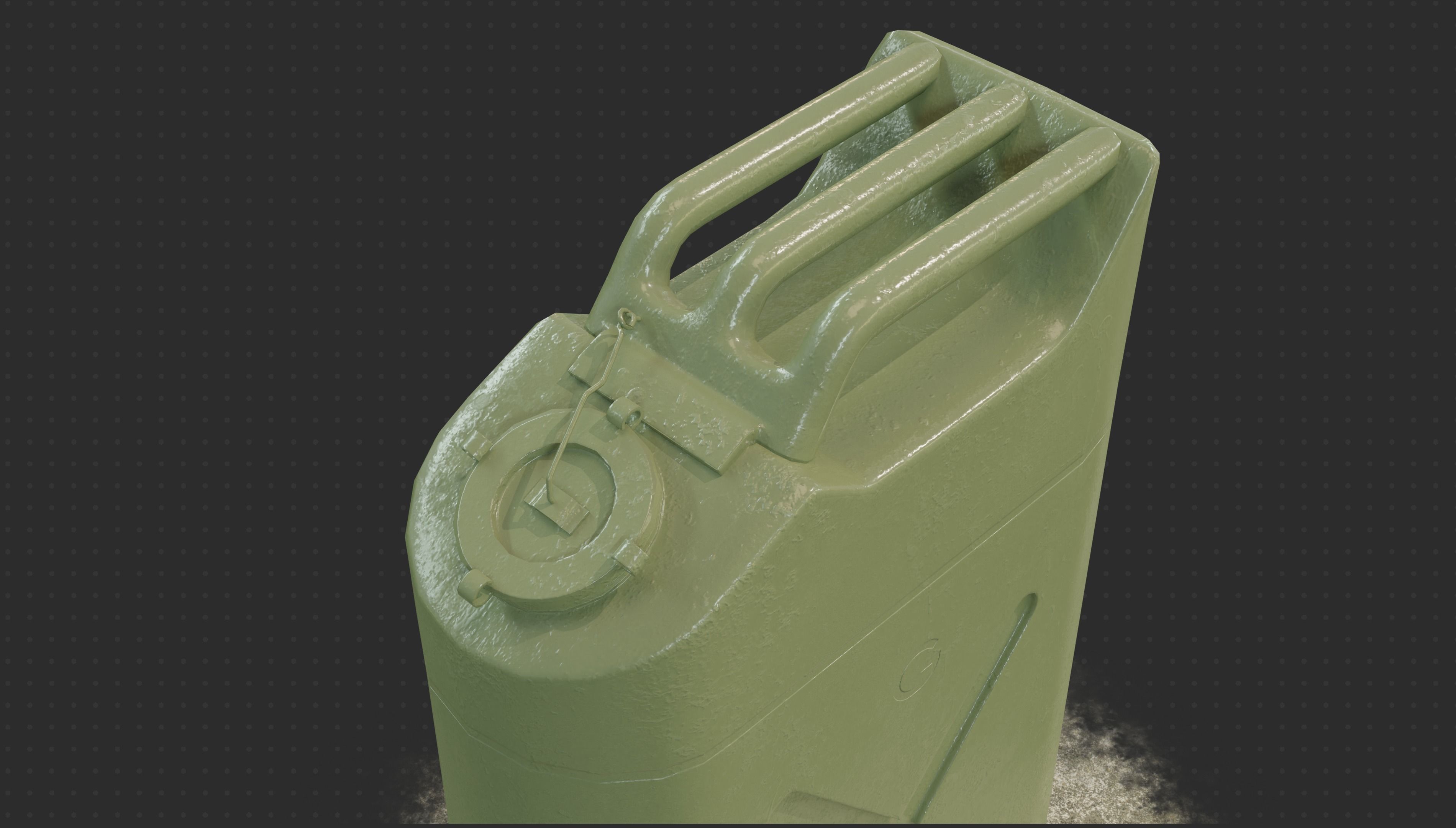 Gameready PBR Jerrycan Low-poly 3D model_5