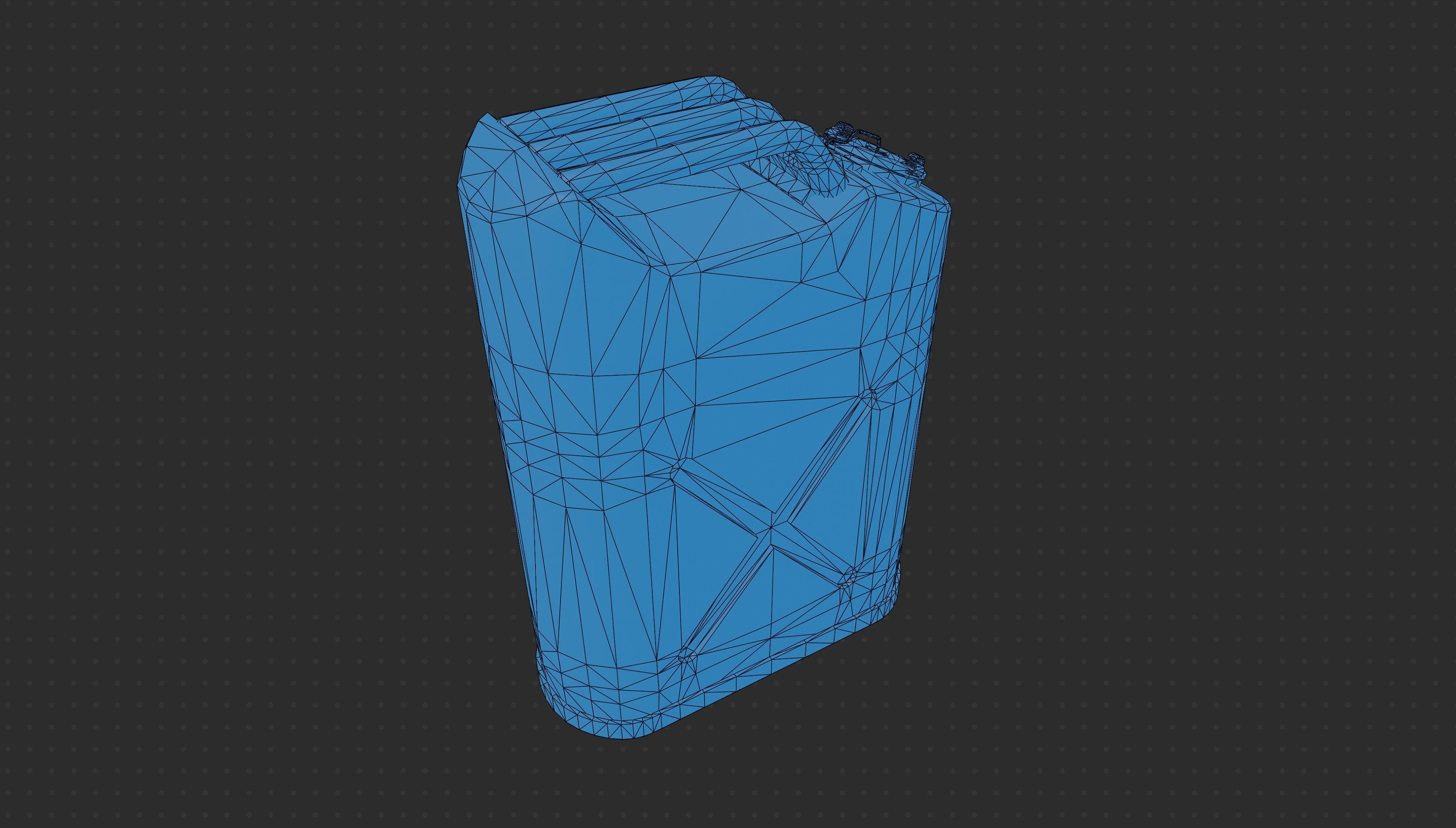 Gameready PBR Jerrycan Low-poly 3D model_9