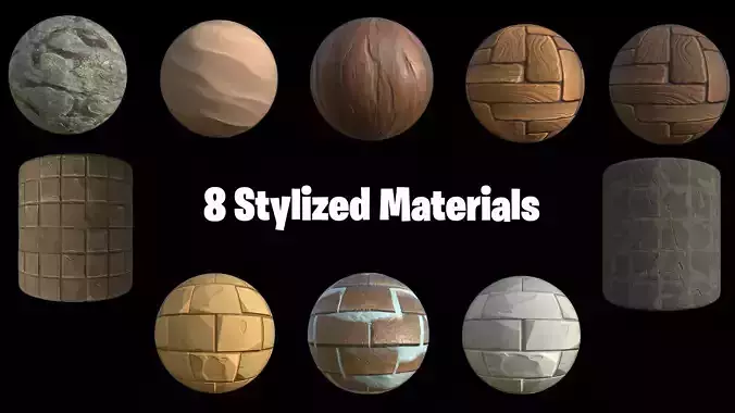 8 Stylized Materials Texture