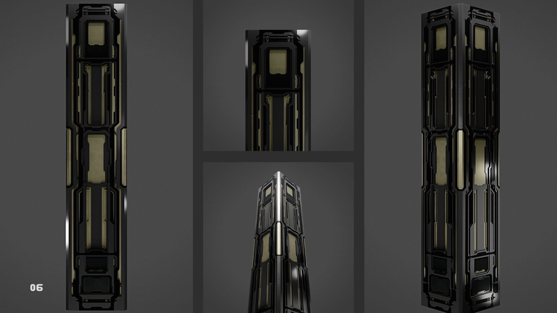 Scifi Pillar - C 3D model_6