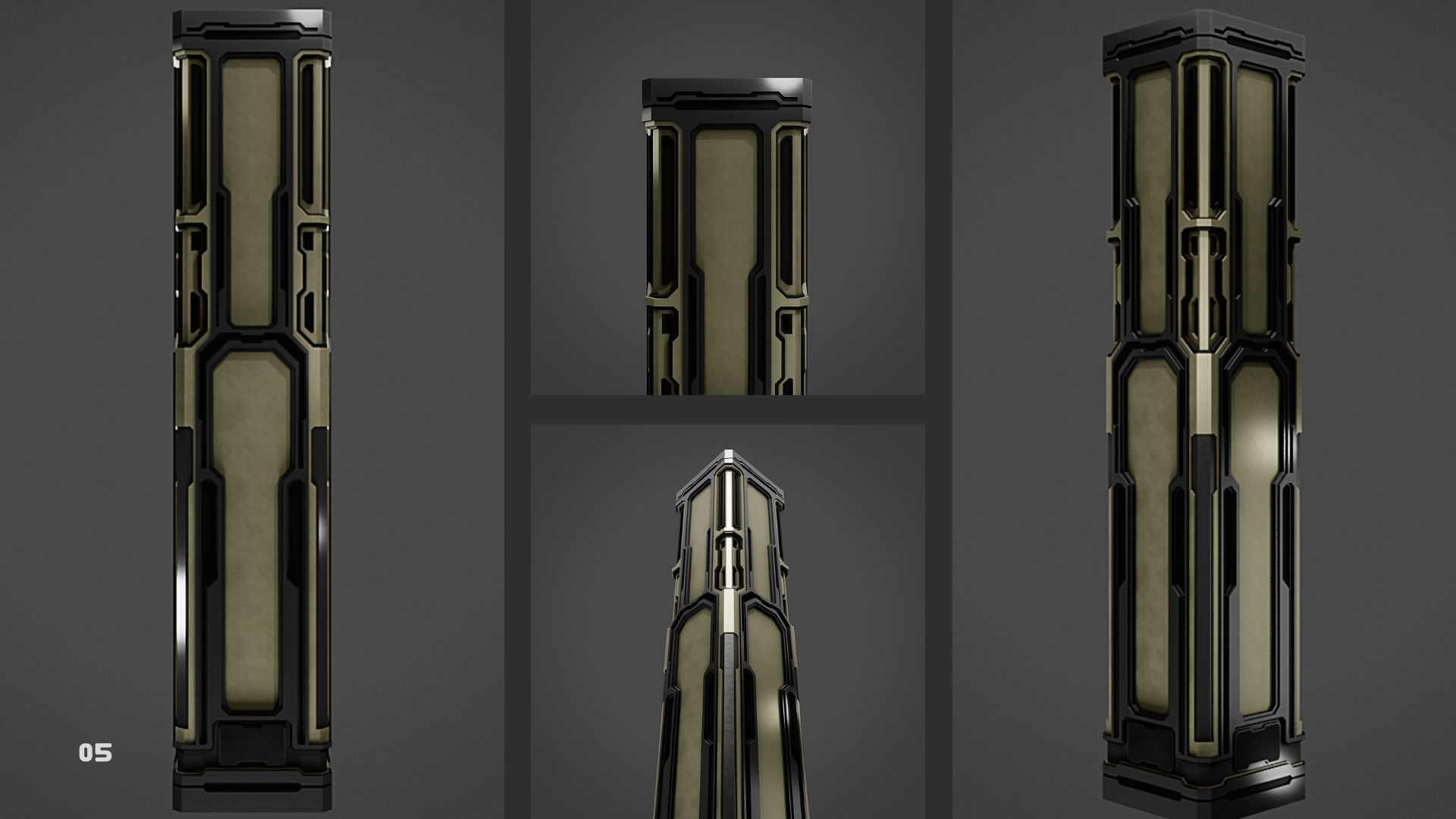 Scifi Pillar - C 3D model_5