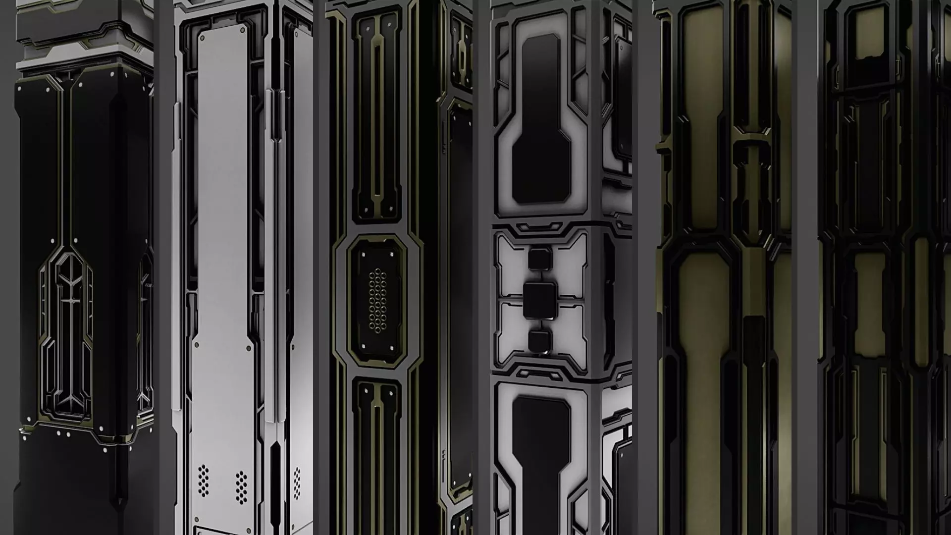 Scifi Pillar - C 3D model_0