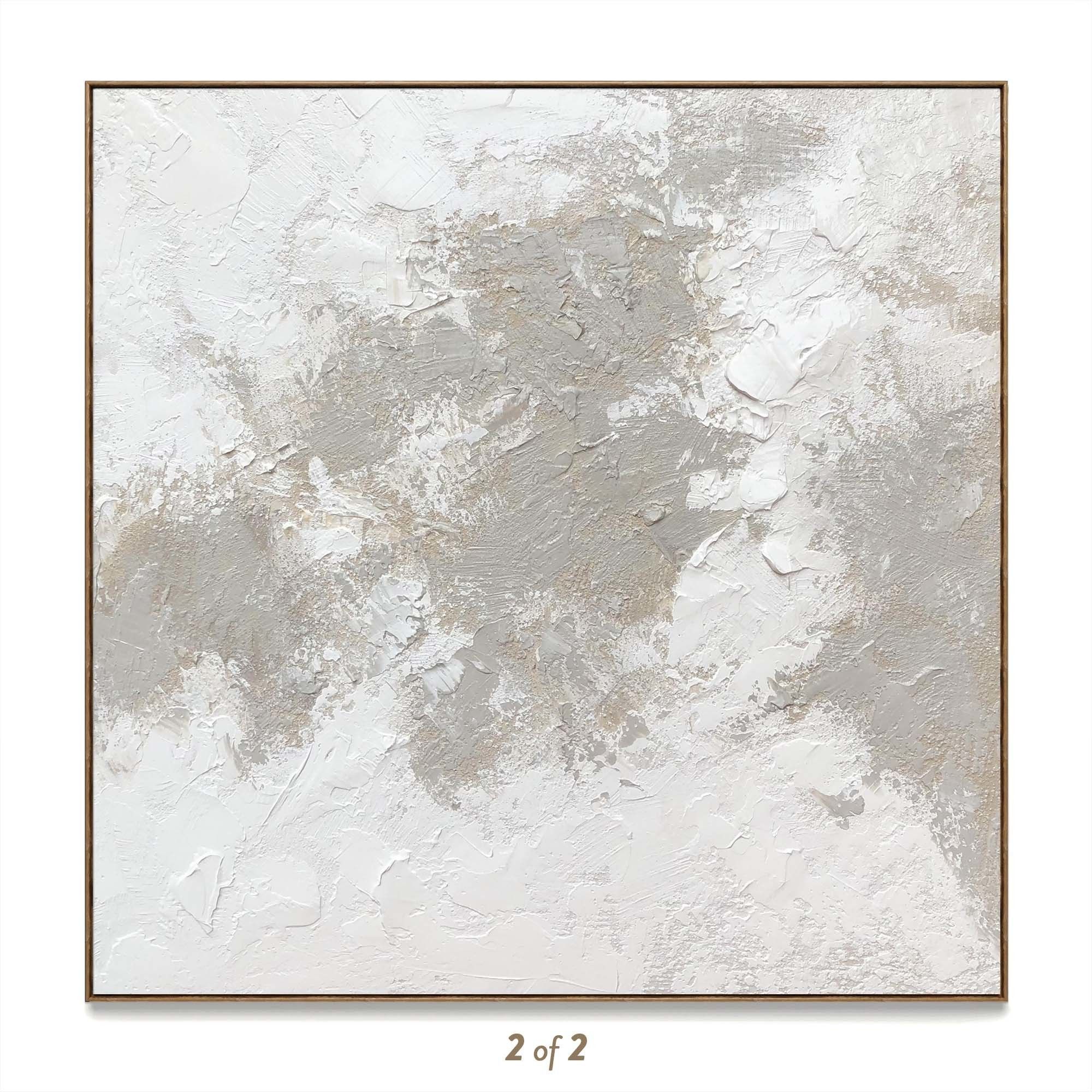 Plaster two square photo frames 119 Low-poly 3D model_1