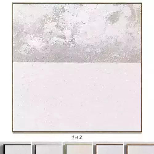 Plaster two square photo frames 119