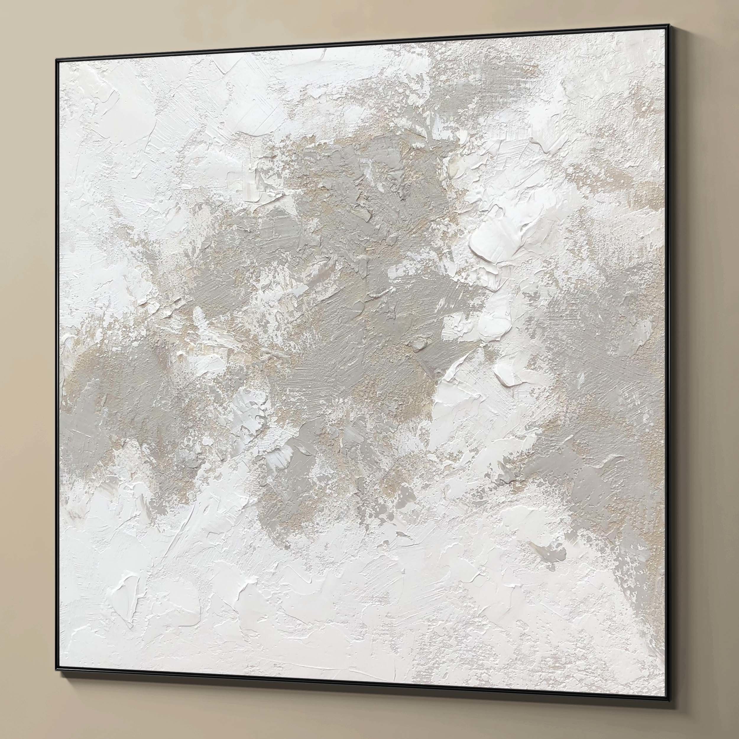 Plaster two square photo frames 119 Low-poly 3D model_5