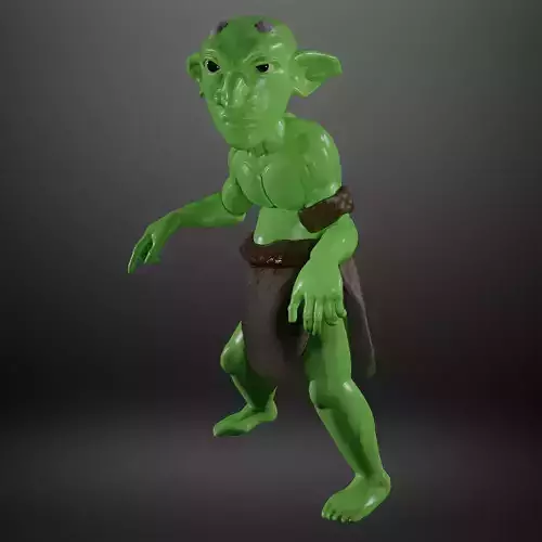 Green Goblin Infantry Low Poly 3D Model Low-poly 3D model Green Goblin Infantry Low Poly 3D Model Low-poly 3D model