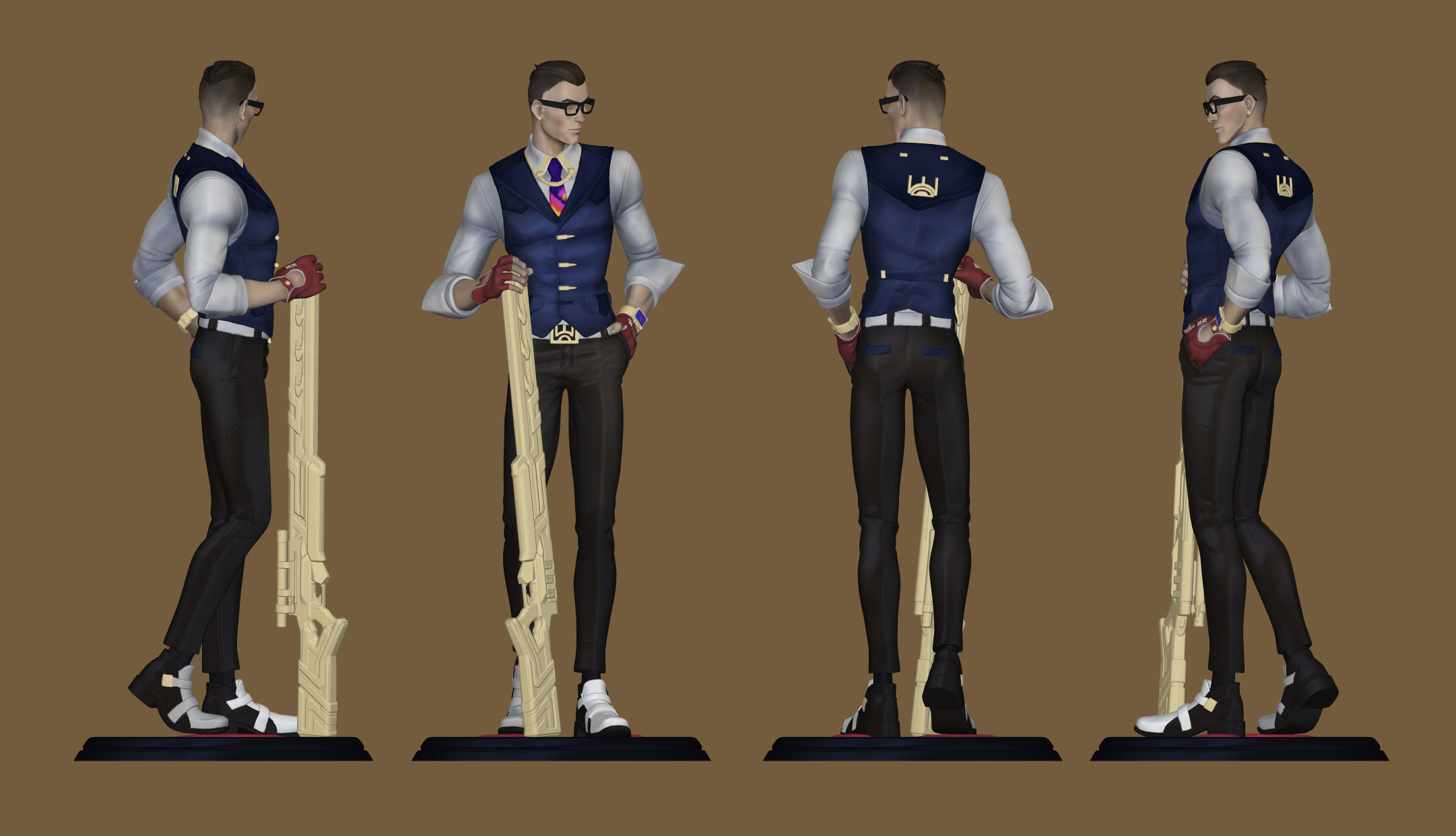 Chamber Valorant 3D print model_3