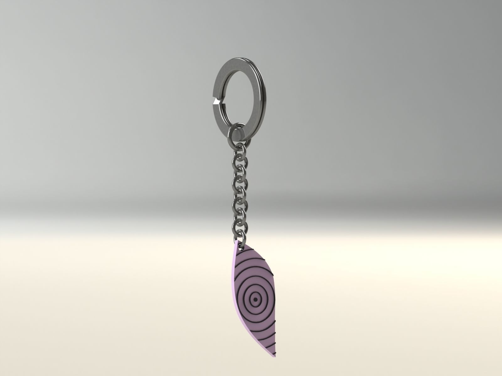 rinnegan keychain 3D print model_3