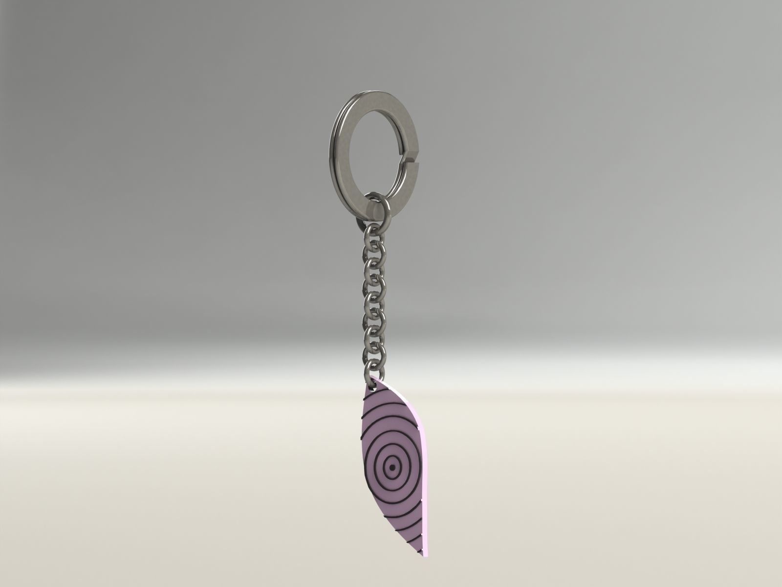 rinnegan keychain 3D print model_4