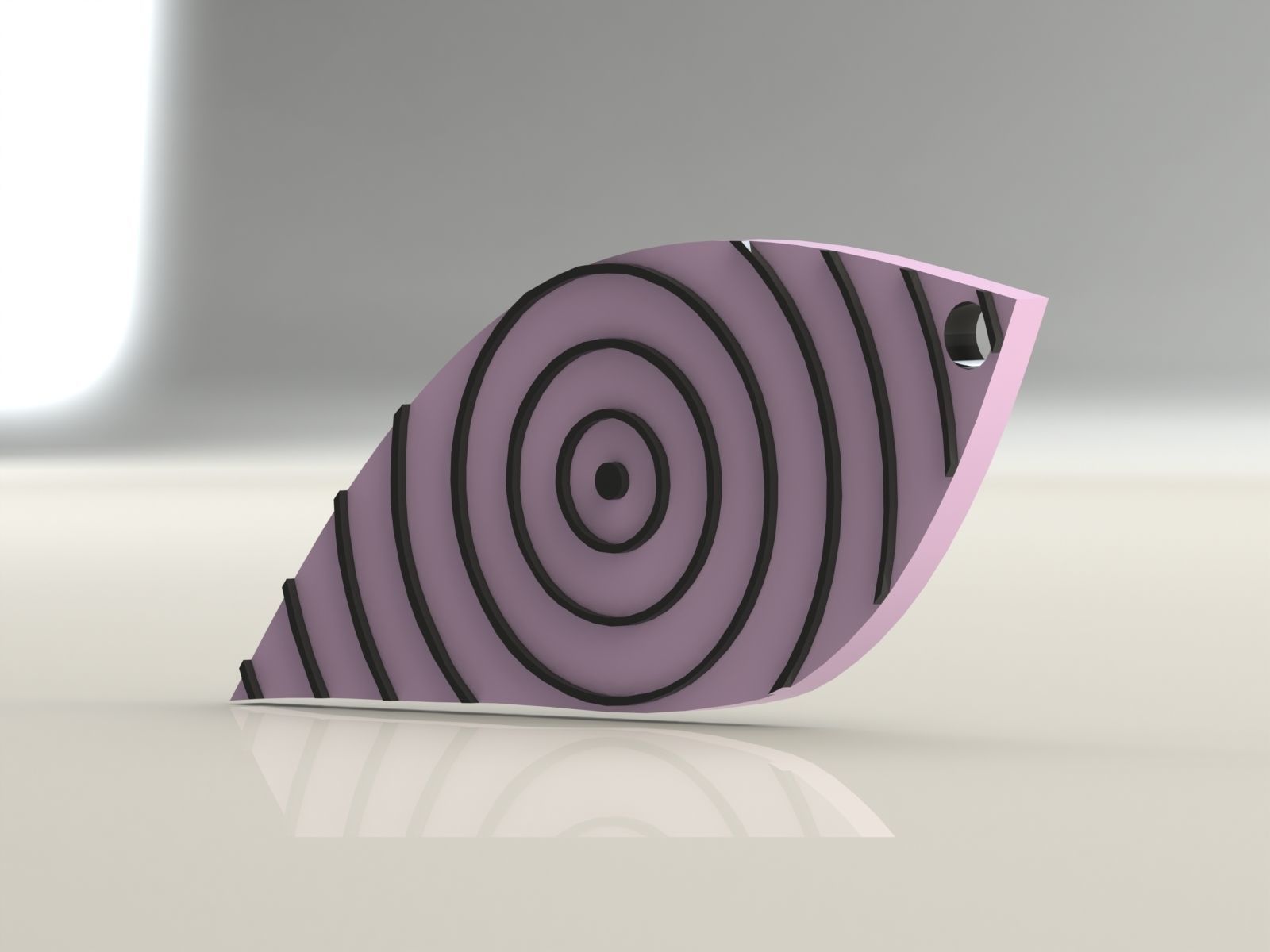 rinnegan keychain 3D print model_17