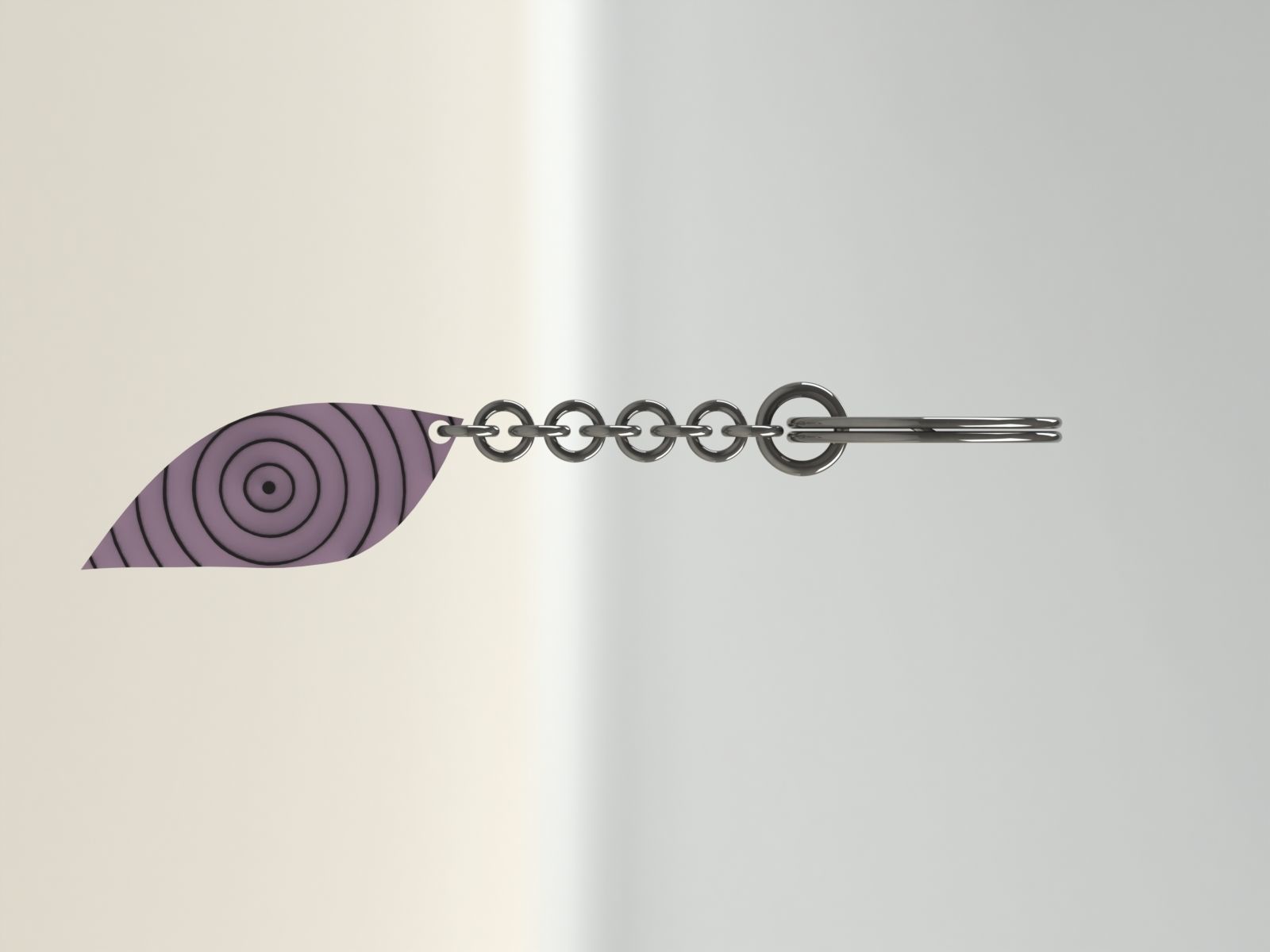 rinnegan keychain 3D print model_2