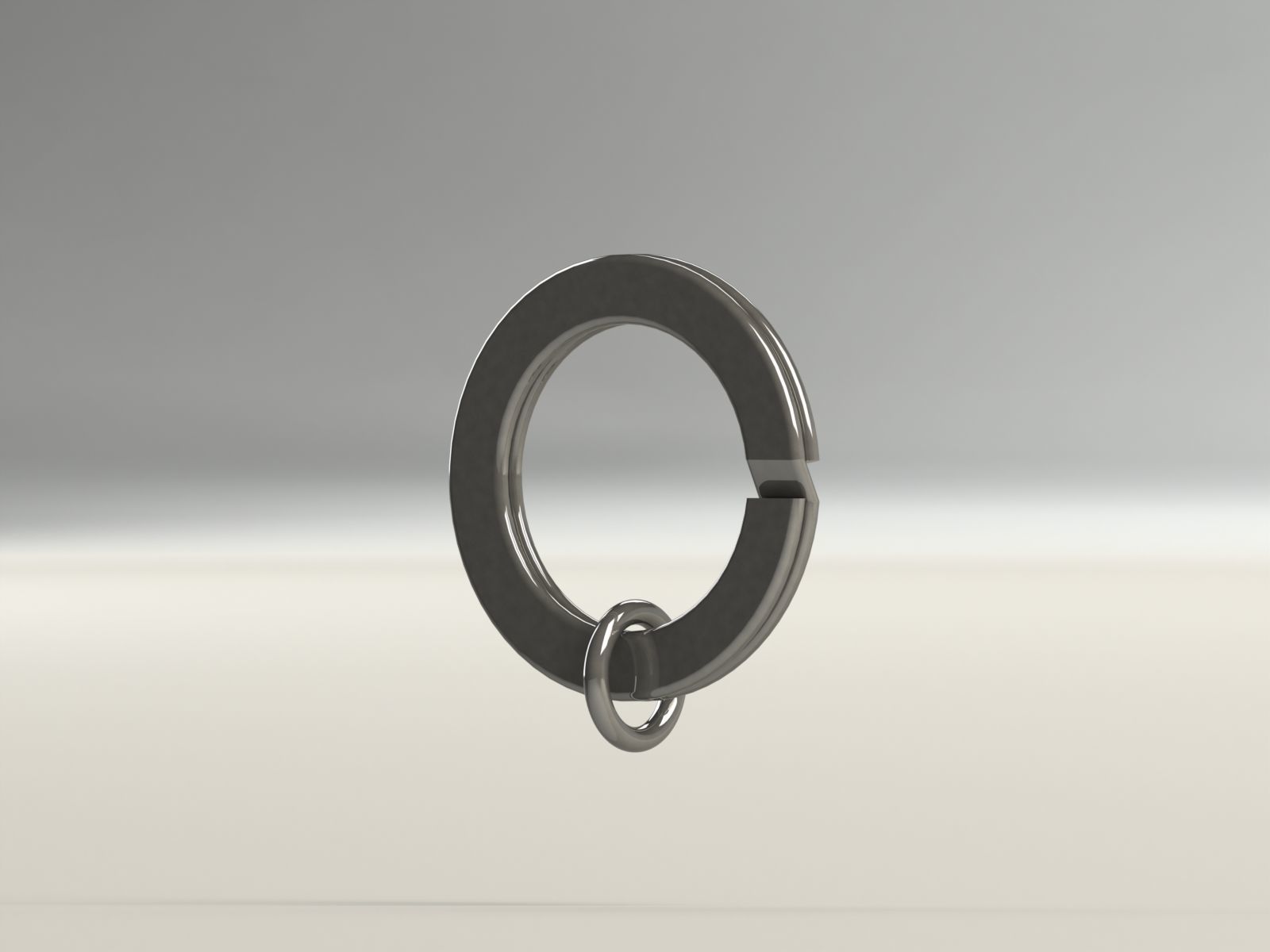 rinnegan keychain 3D print model_8