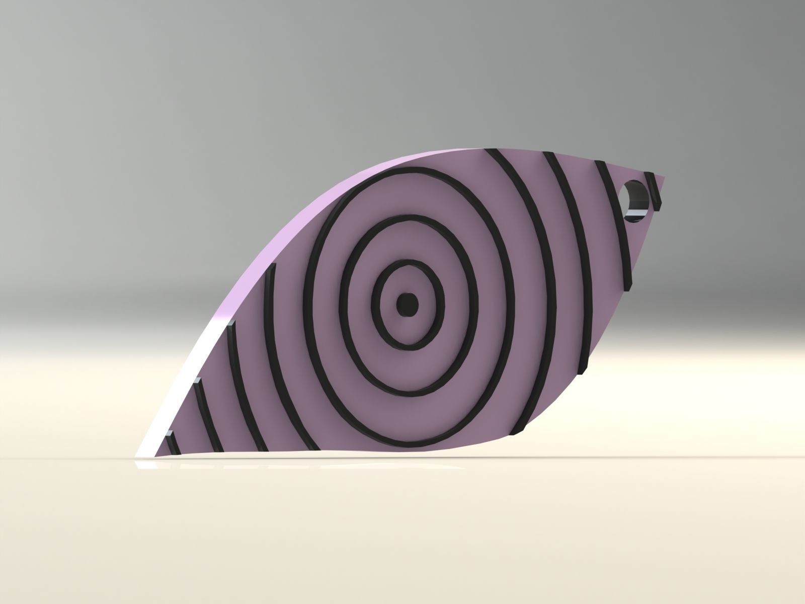 rinnegan keychain 3D print model_16