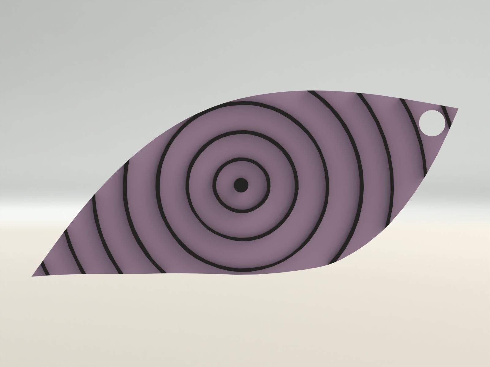 rinnegan keychain 3D print model_13