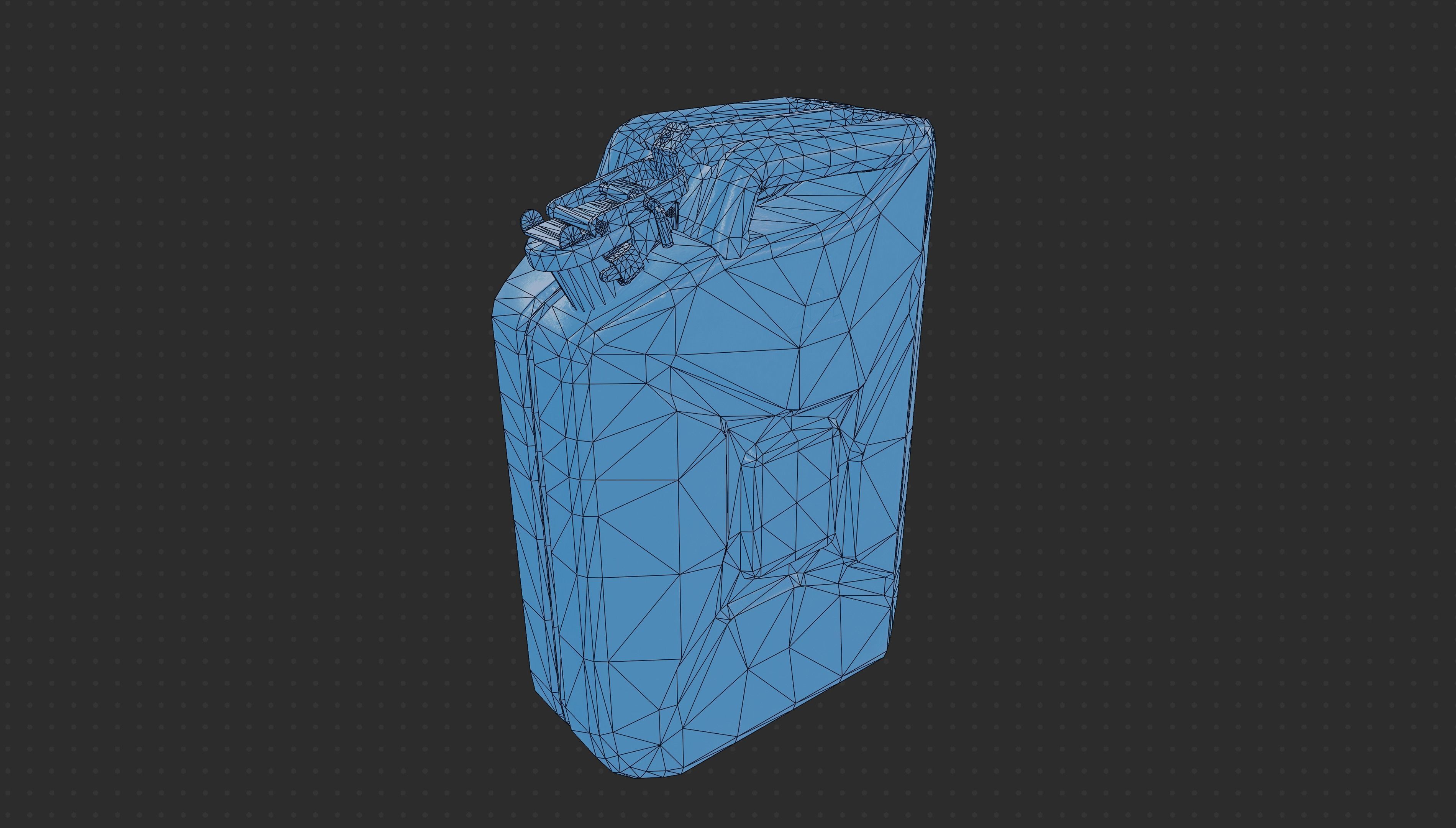 Gameready PBR Jerrycan Low-poly 3D model_9