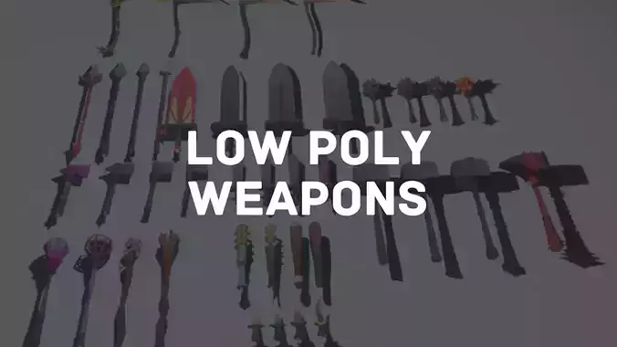 Low Poly Melee Weapons 